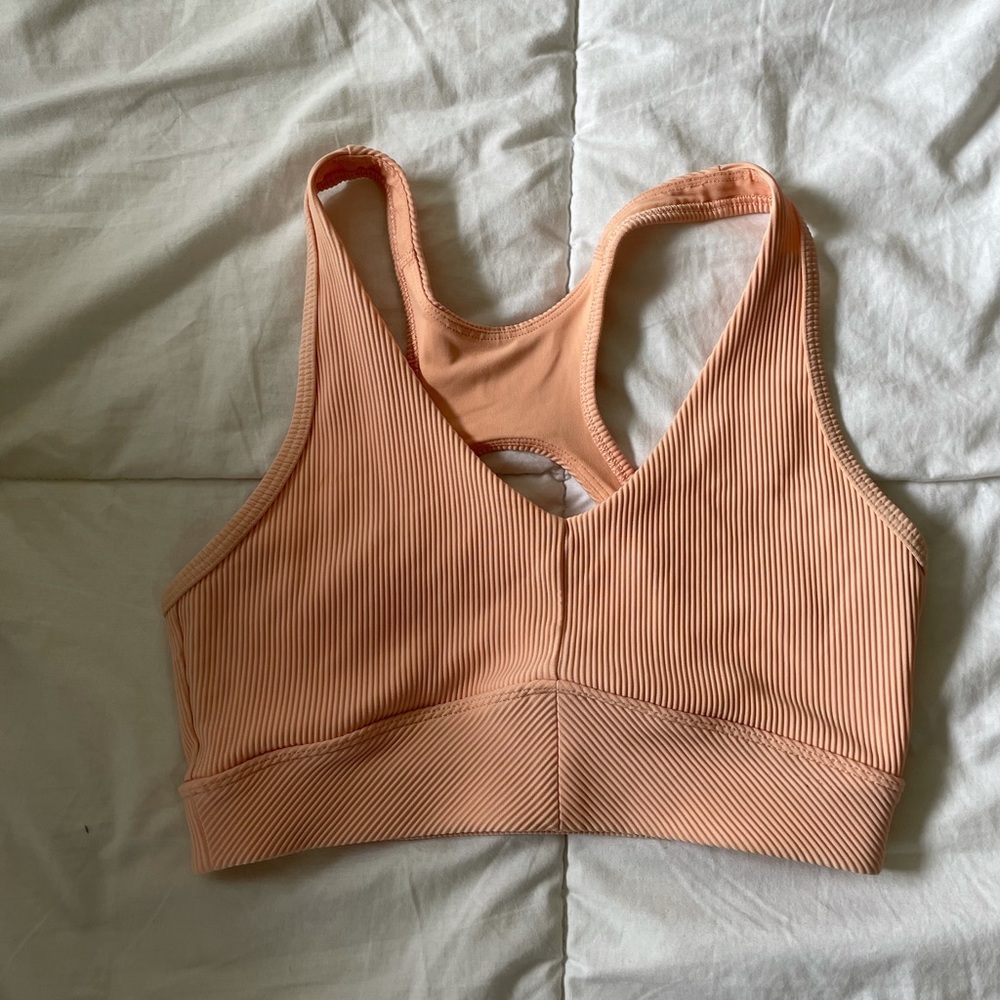 Lorna Jane peach sports bra